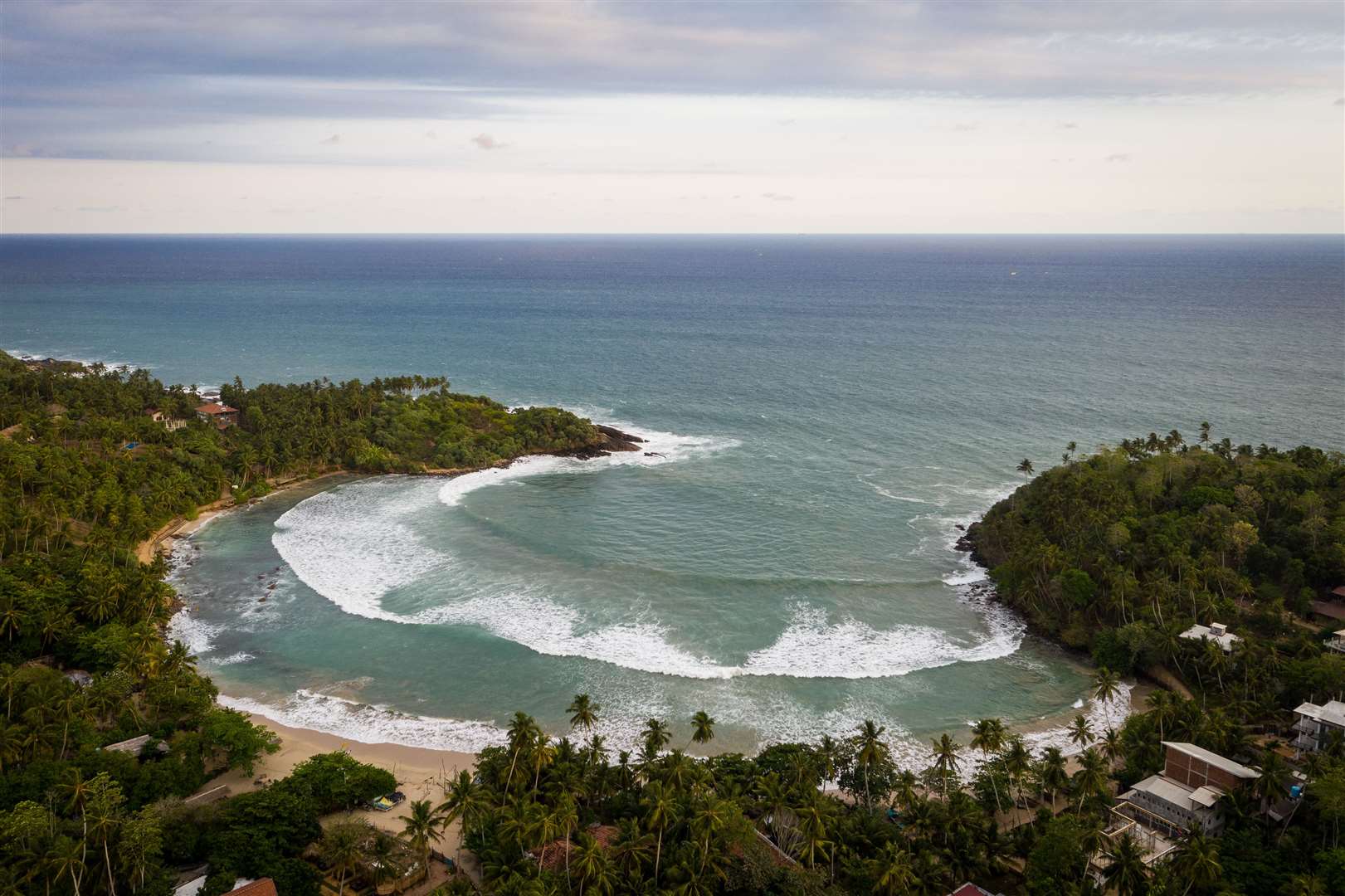 Rob Lewis had the normally popular Hiriketiya Beach largely to himself during lockdown (Rob Lewis/PA)