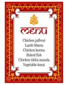Staff at Taj Cuisine in Lower Stoke prepare to deliver Indian meal to Congo. The menu.