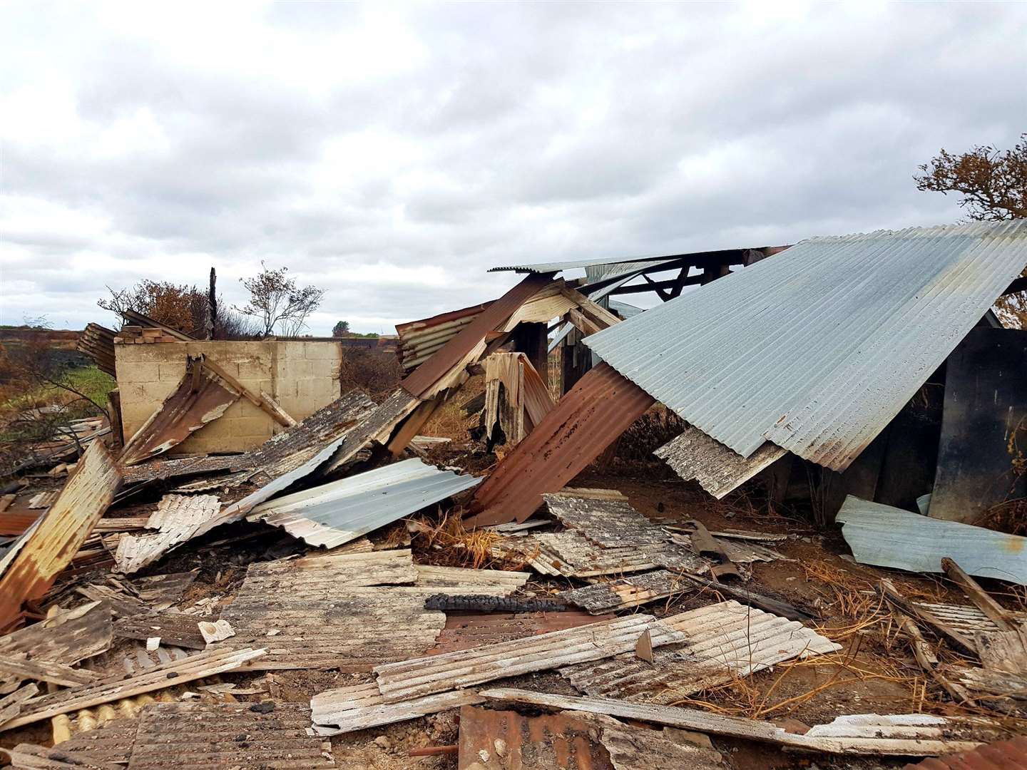 The abandoned Wells Fireworks Factory, reduced to rubble. Image: Matt Thomas