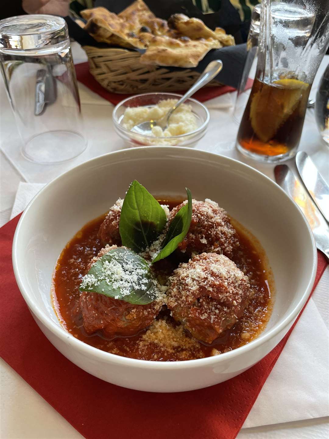 The meatballs at Vesuvius