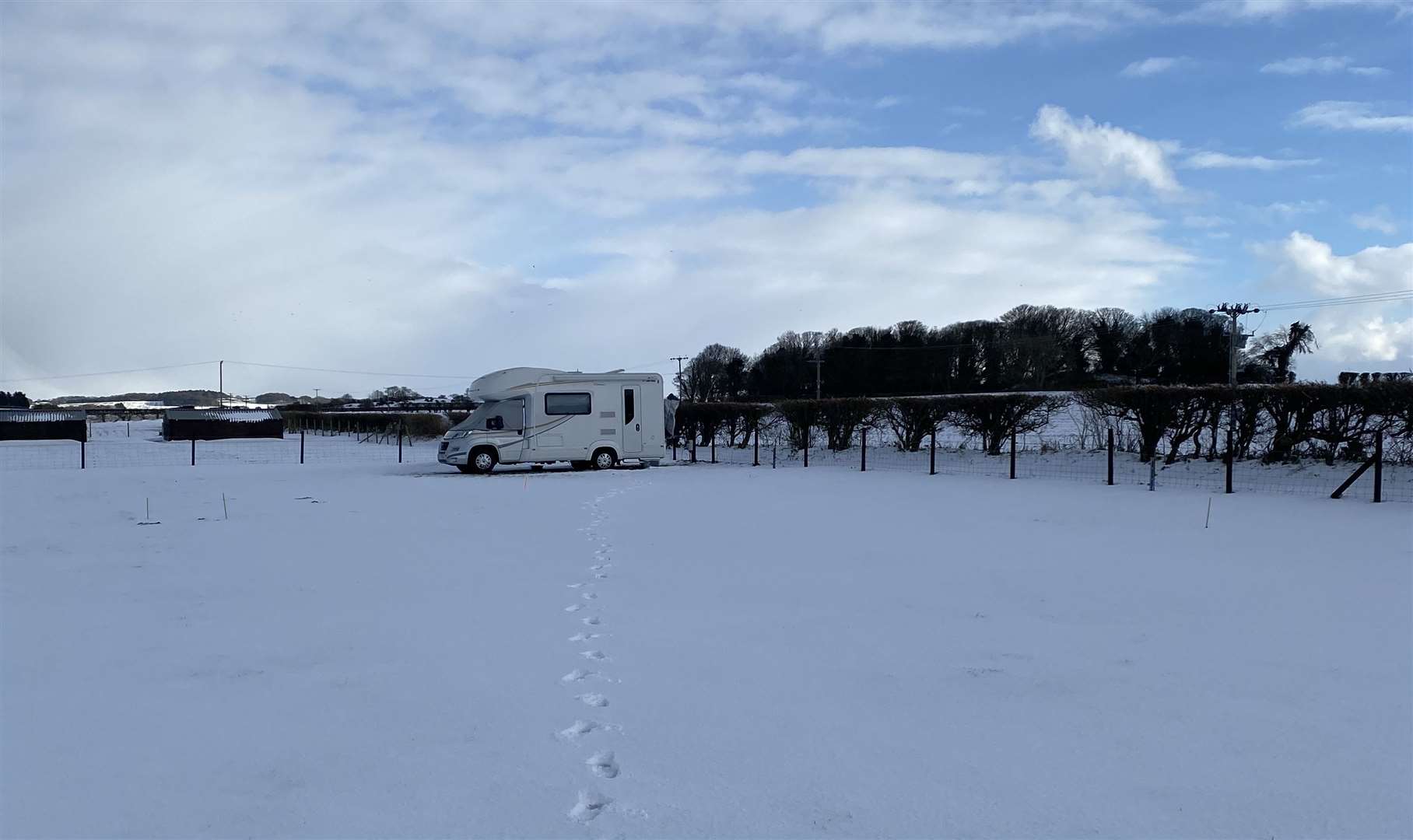 During winter lockdown, the 63-year-old had to source water from snow after her pipes froze. Picture: Siobhan Daniels