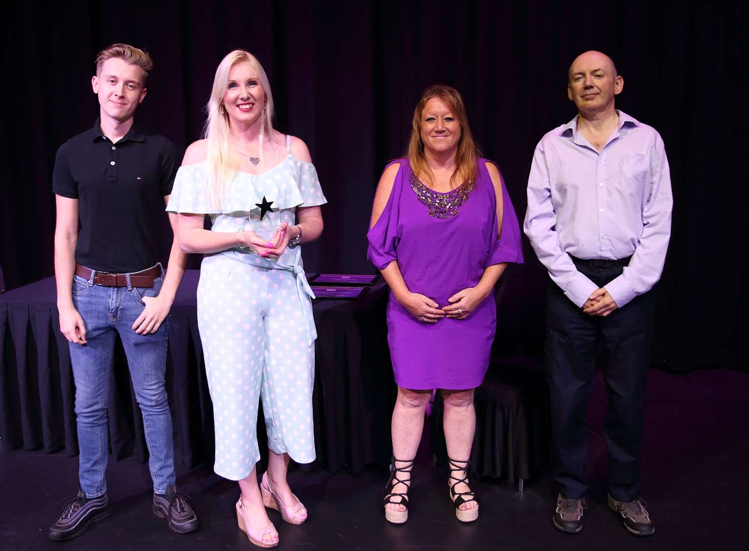 Vicki Clarke, of the Methodist Church homeless hub and her volunteers at the Gravesham Community Awards