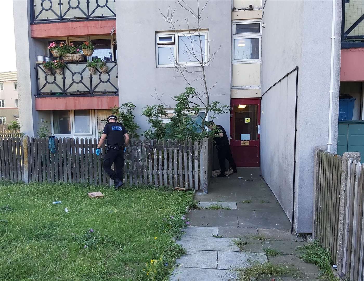 Multiple weapons were found at the tower block. Picture: Kent Police Thanet / Twitter