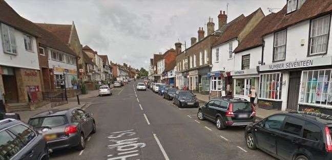 The break in happened in a pharmacy in Cranbrook High Street. Picture: Google Street View