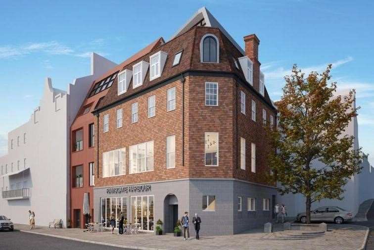 The flats plan at The Royal in Ramsgate was approved last year