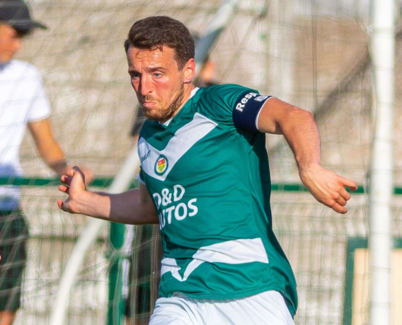 Ashford United defender Ben Gorham Picture: Ian Scammell