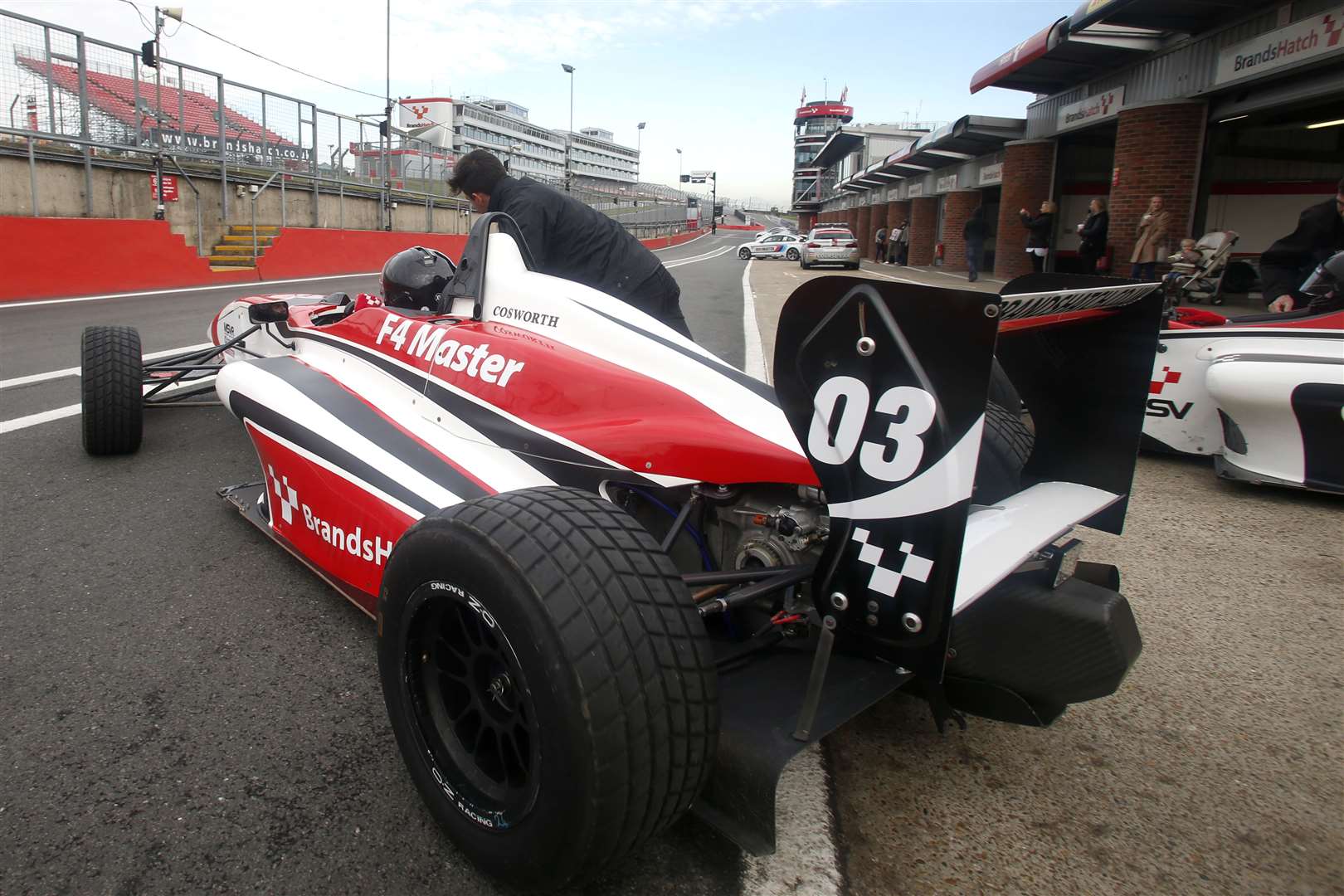 Dan leaves the pitlane. Picture: Gary Hawkins