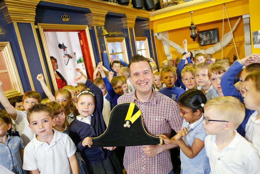 Opening of the educational resource hub at the Blue Town Heritage Centre by pupils from Halfway Houses Primary School and TV's Mister Maker