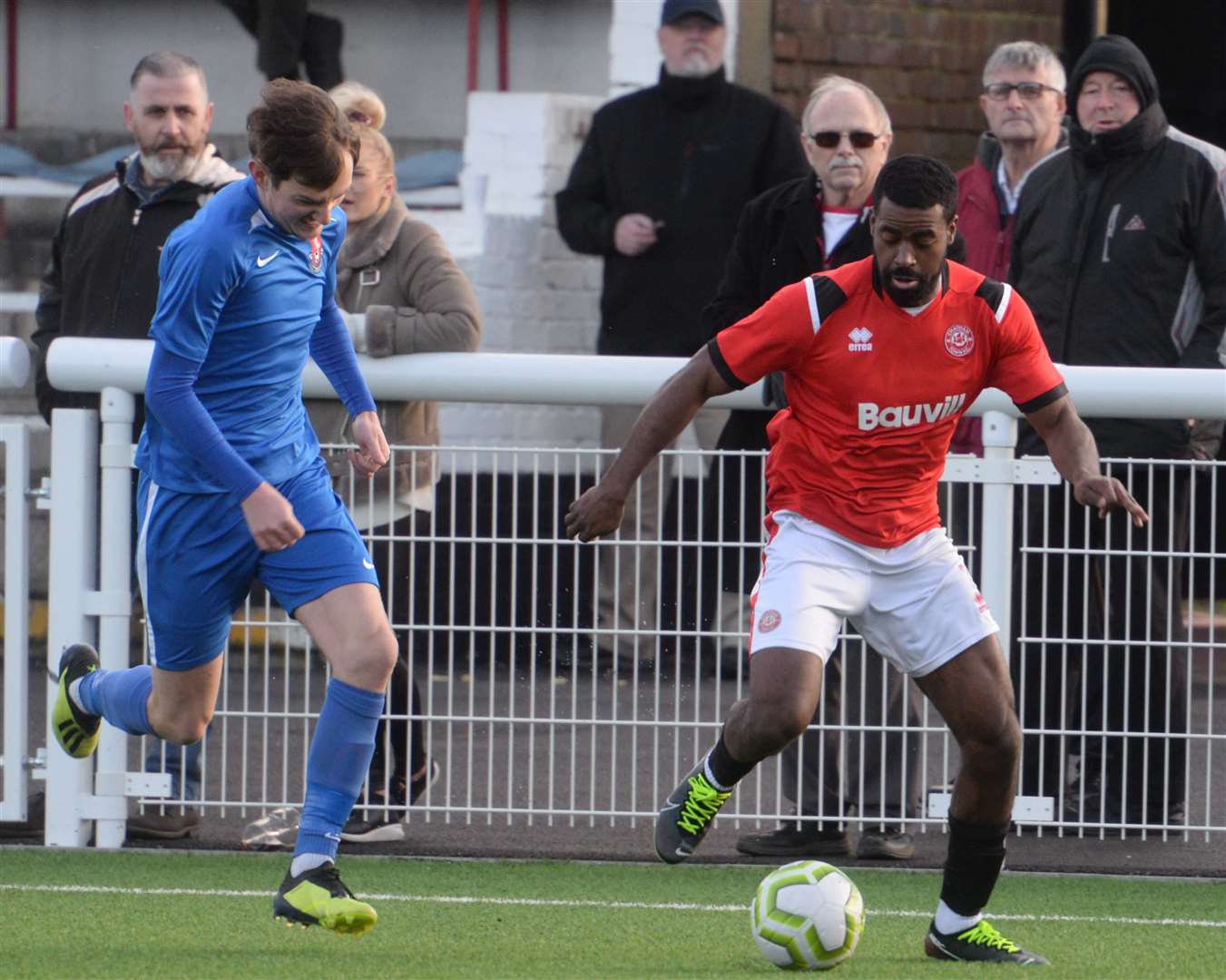 Chatham's Ryan Palmer on the attack against Tunbridge Wells last weekend. Picture: Chris Davey FM30456813