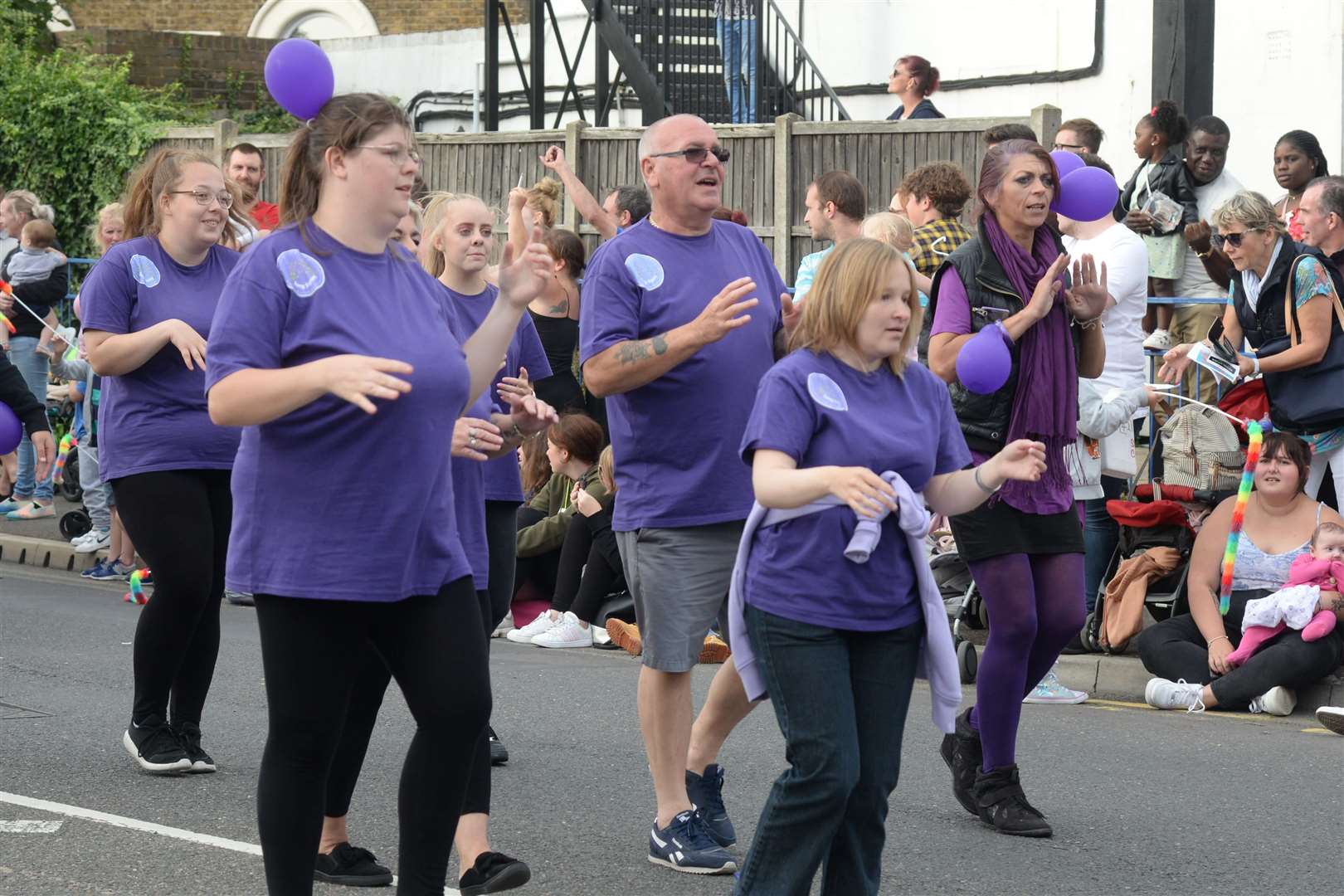 Songsigning in the Sheerness Carnival on Saturday. Picture: Chris Davey. (15384109)