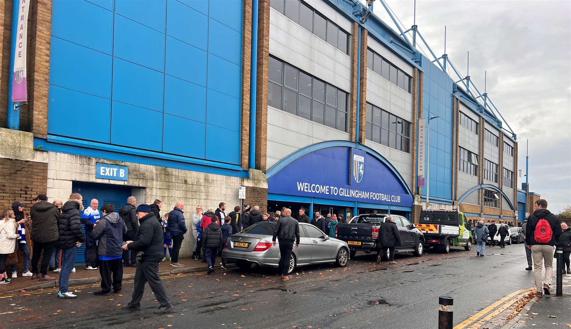 The incident happened at Priestfield Stadium in Gillingham. Picture: Megan Carr