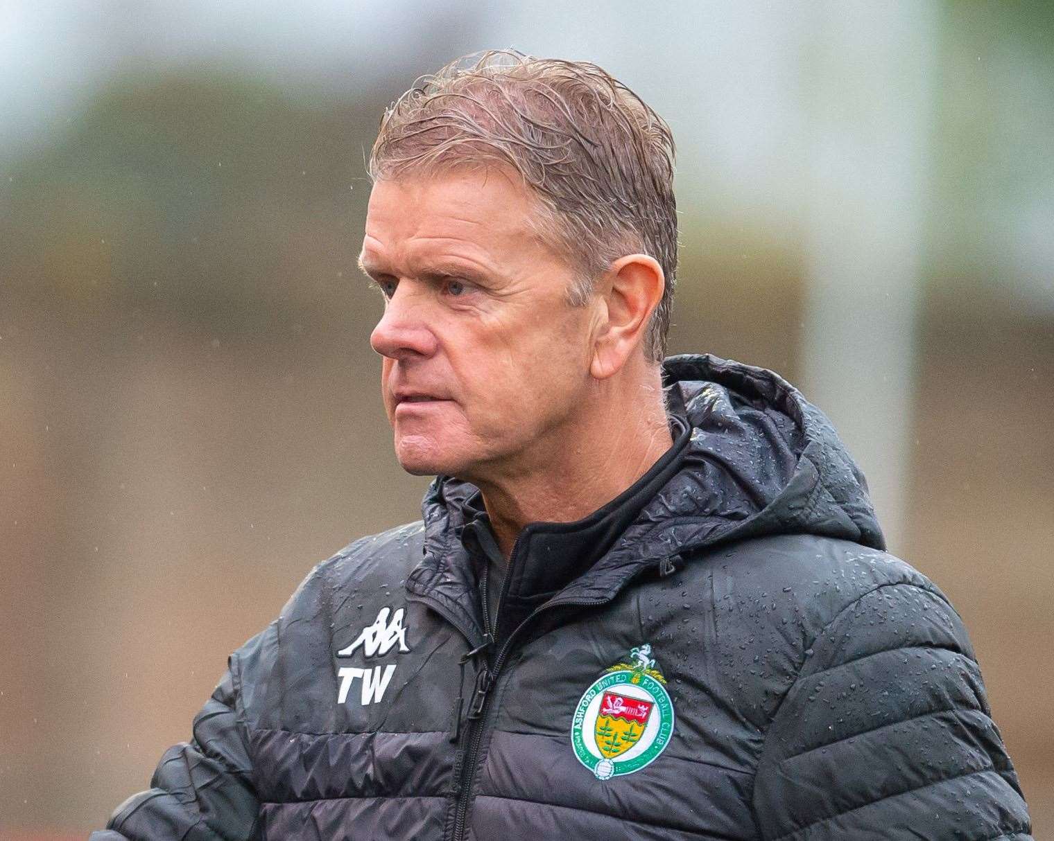 Ashford United manager Tommy Warrilow. Picture: Ian Scammell