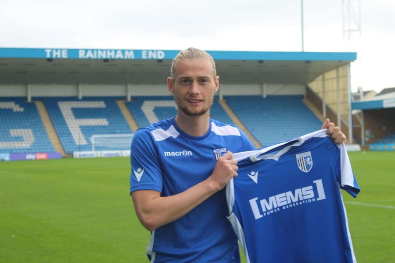 Declan Drysdale has joined Gillingham Picture: GFC (42446781)