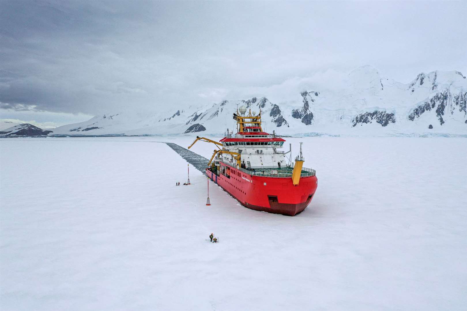 A series of tests was carried out by the team (Jamie Anderson/BAS/PA)