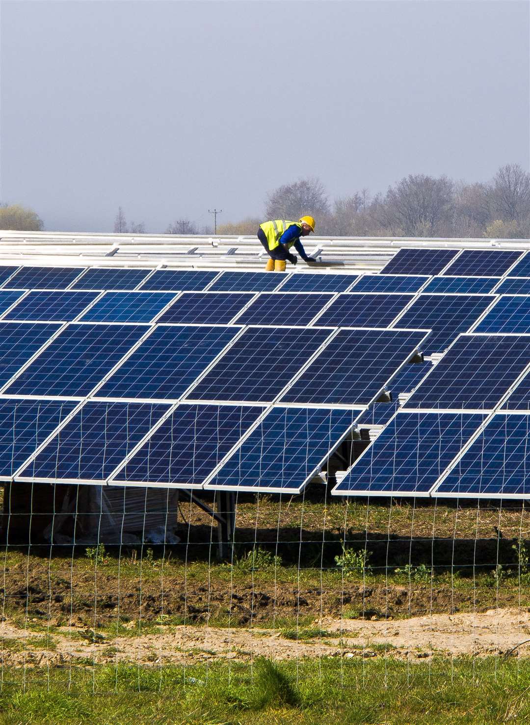 The solar farm at Lenham near Maidstone. Picture Peter Bailey