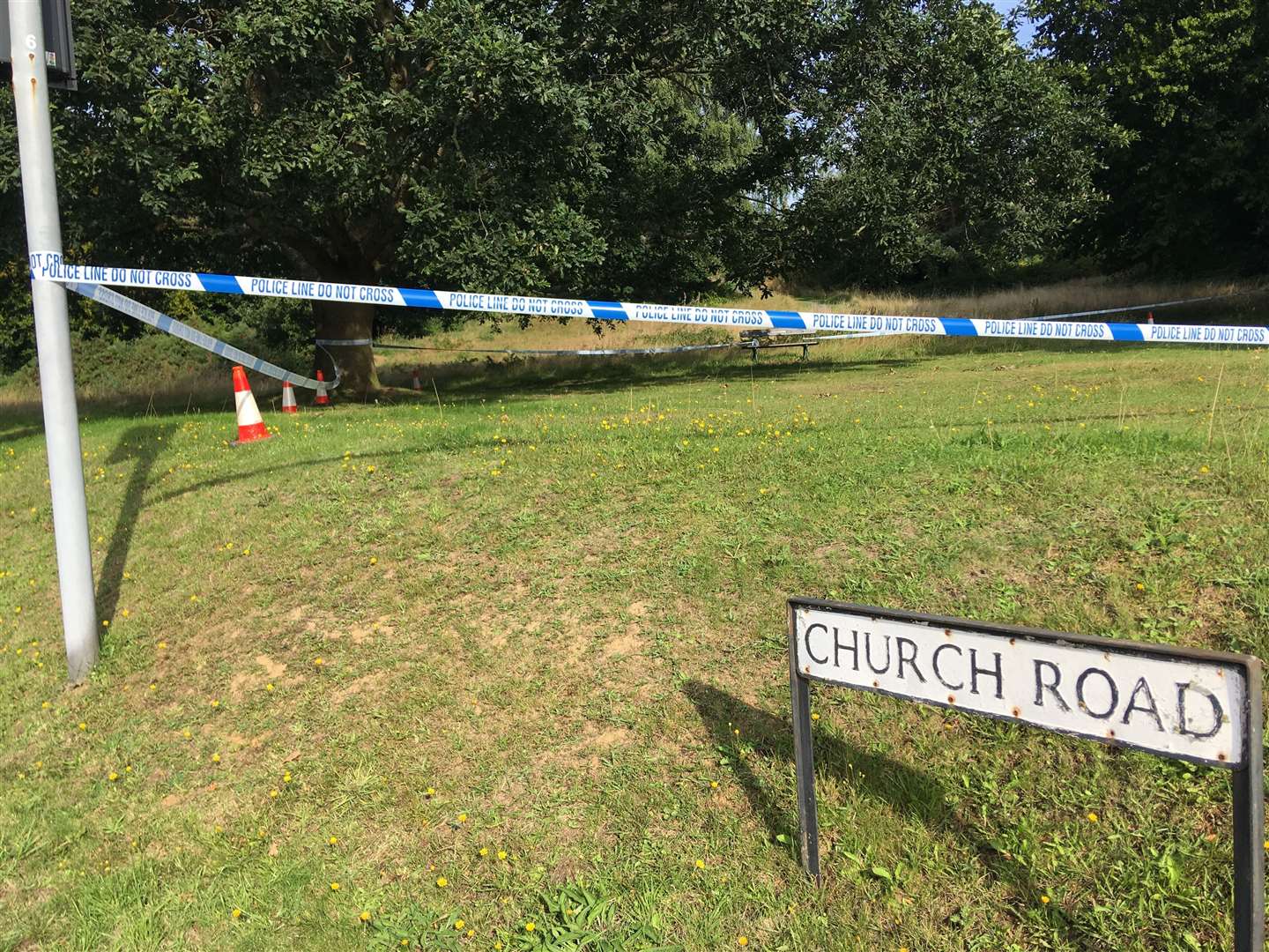 A police presence at Church Road, Tunbridge Wells