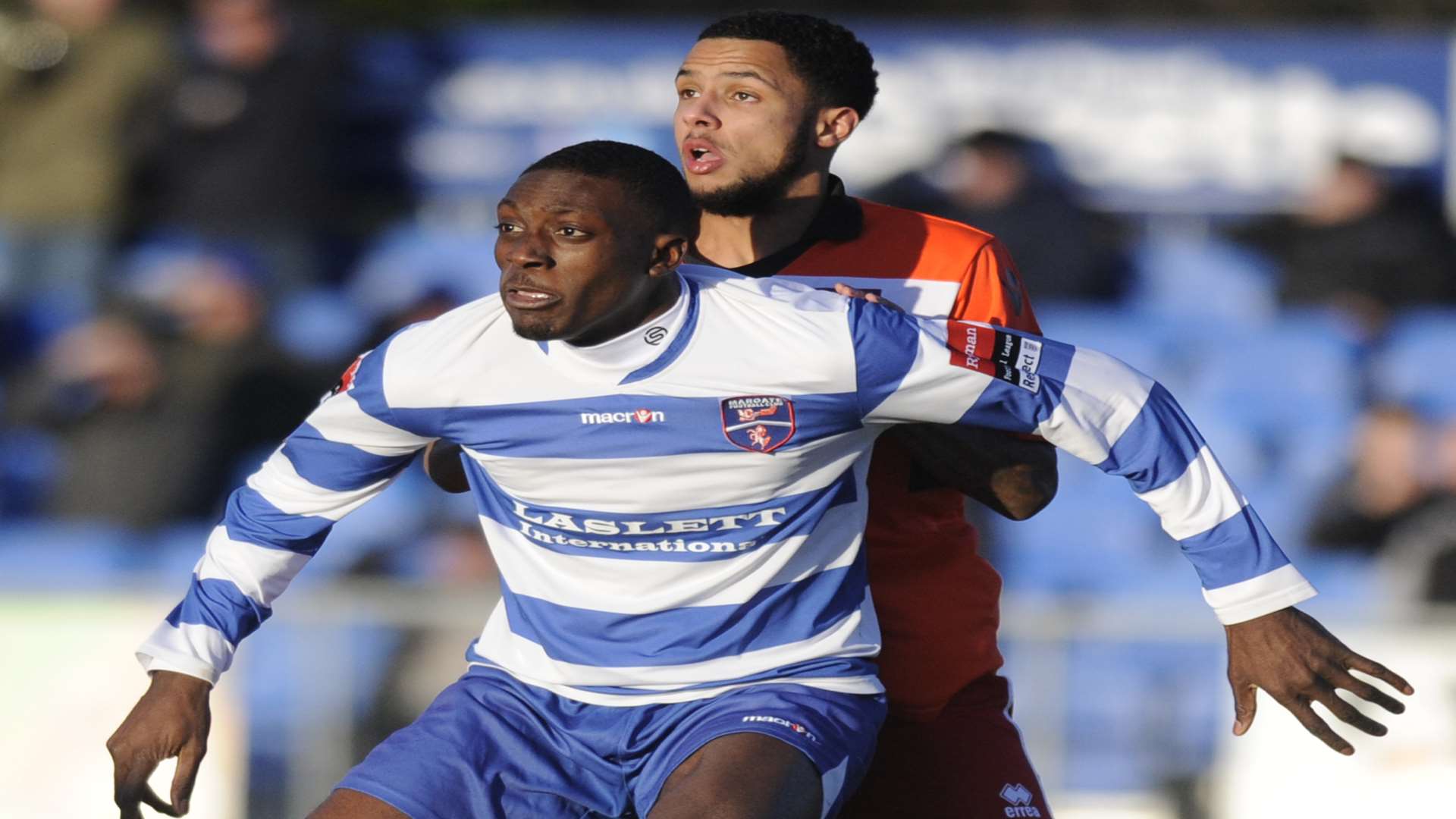 Margate forward Freddie Ladapo. Picture: Tony Flashman