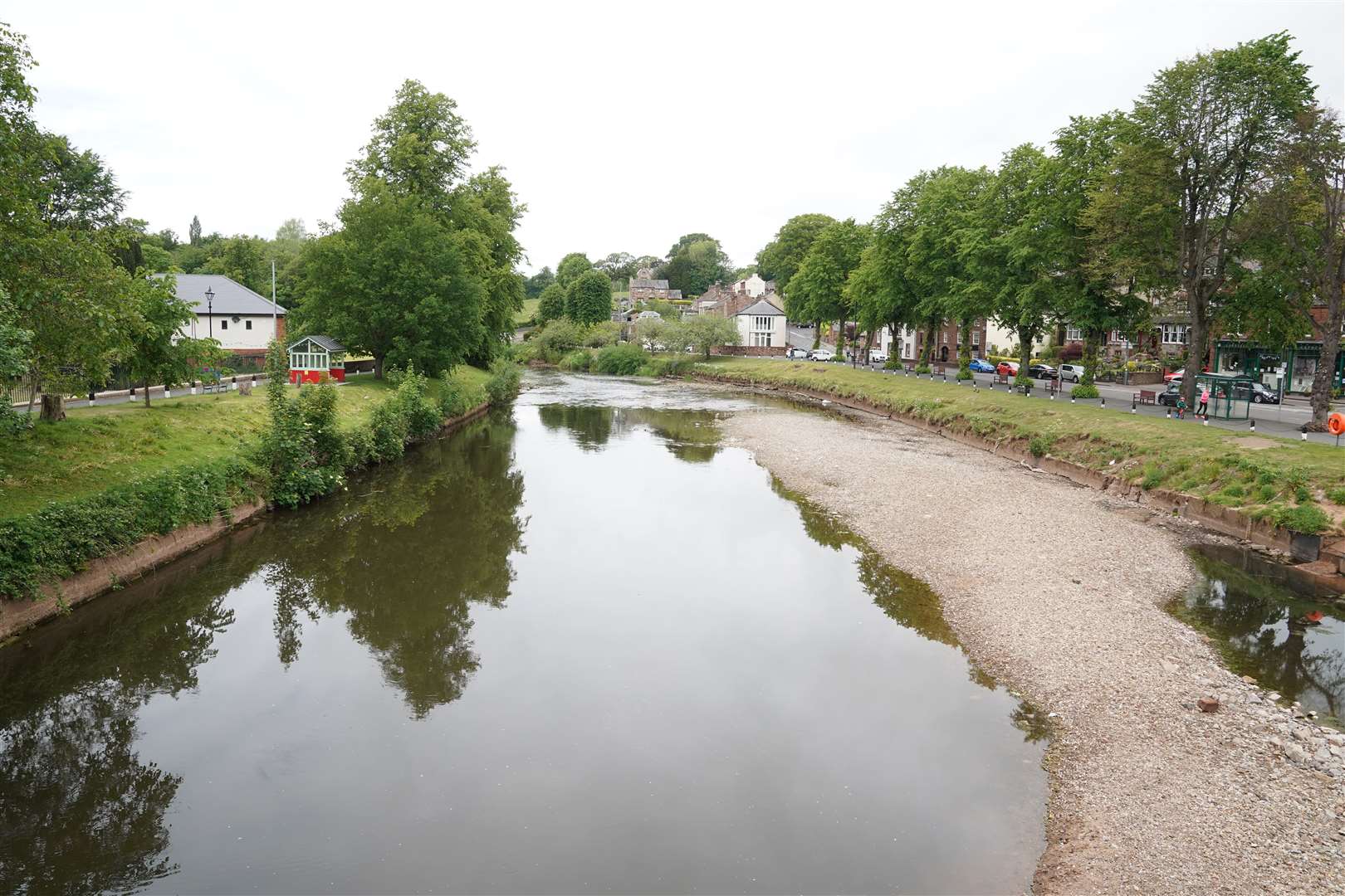 An empty River Eden on what would have been the first day of Appleby Horse Fair (Owen Humphreys/PA)