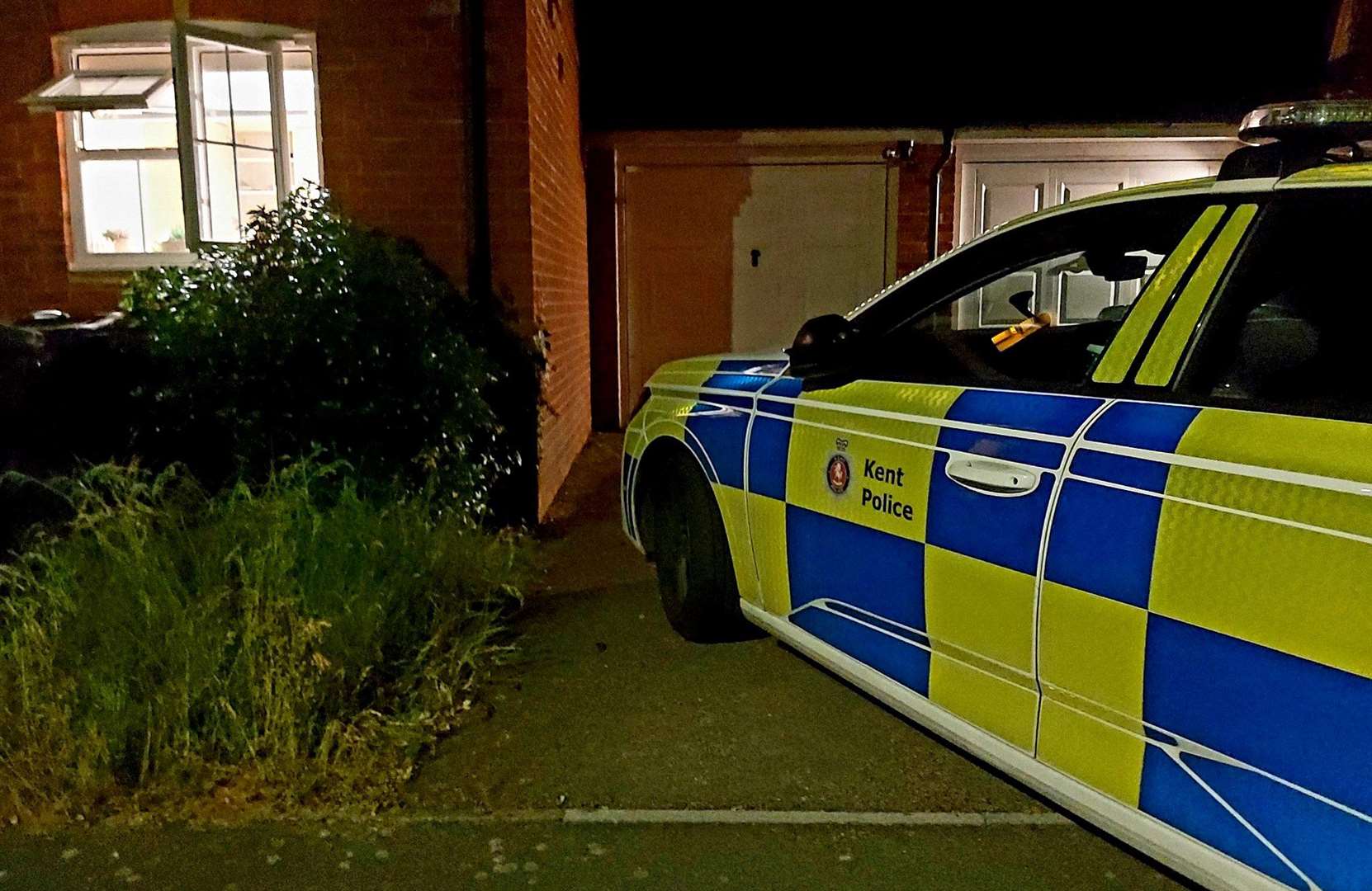 The cannabis cultivation was found in Kingsnorth. Picture: Kent Police