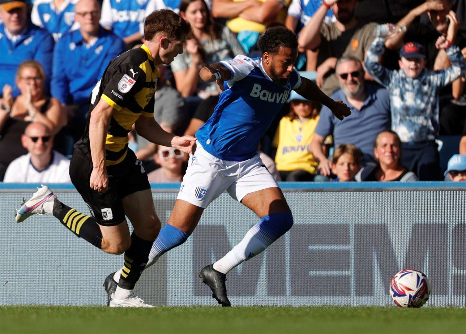 Jayden Clarke opened the scoring in the first half at Priestfield Picture: @Julian_KPI