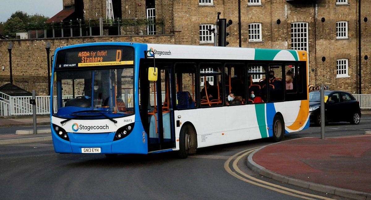 The majority of bus services are running normally but Stagecoach South East have had to make the difficult decision to reduce their timetables and cancel journeys in some areas. (Picture by Martin Smith)
