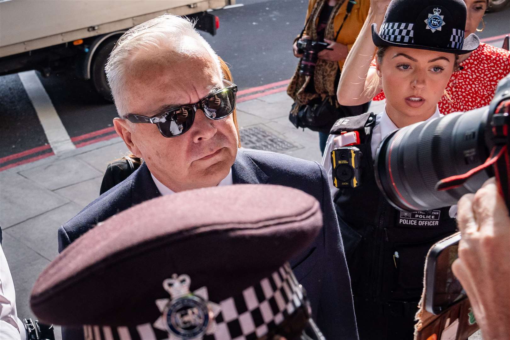 Veteran broadcaster Huw Edwards appeared at Westminster Magistrates’ Court on Wednesday (Aaron Chown/PA)