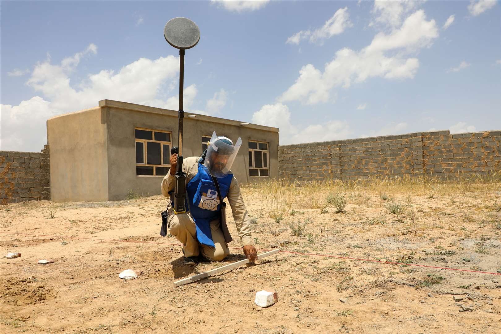 Bombs were often placed at roadsides (Halo Trust/PA)