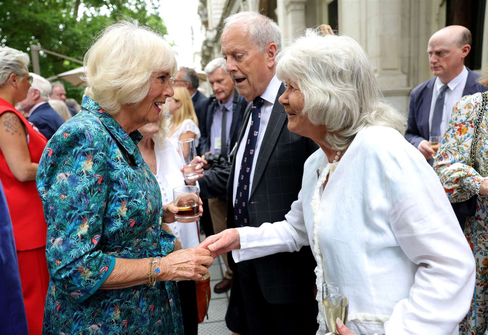 The Duchess of Cornwall with Jilly Cooper at The Oldie luncheon in 2022 (Chris Jackson/PA)