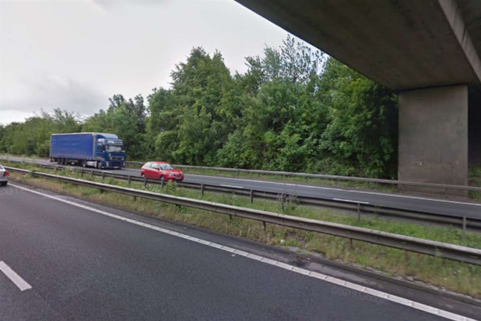 The crash happened on the A2