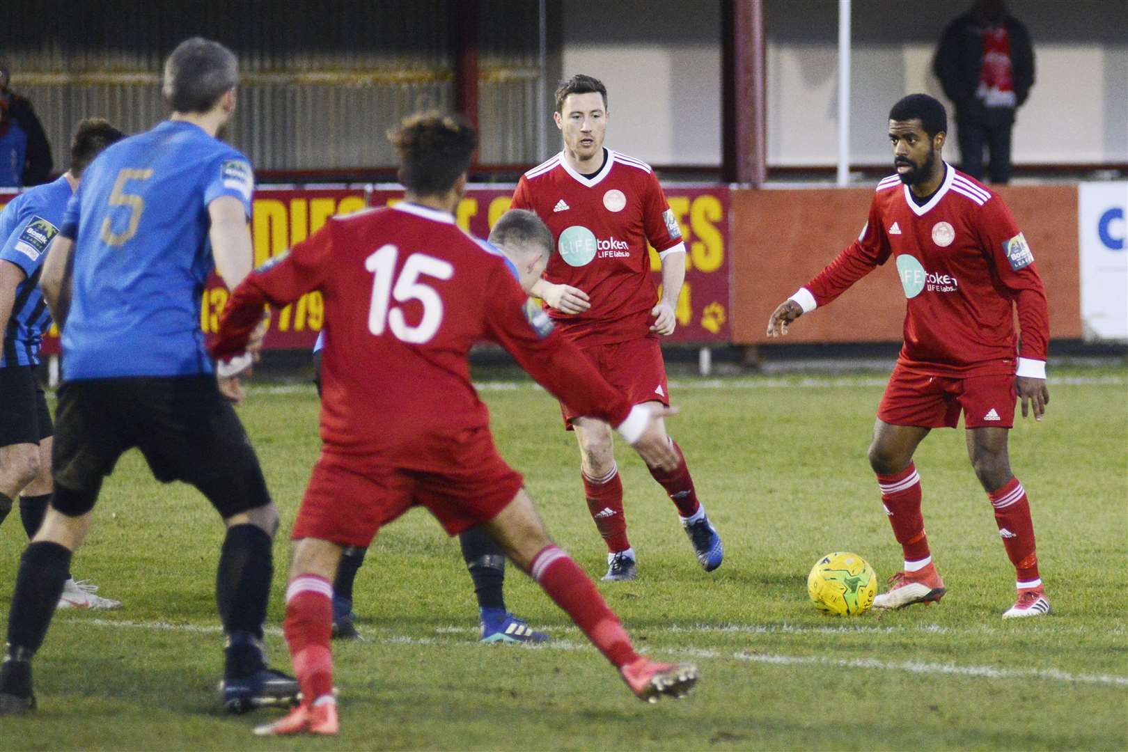 Ryan Palmer looks for a way through the Sevenoaks defence Picture: Paul Amos