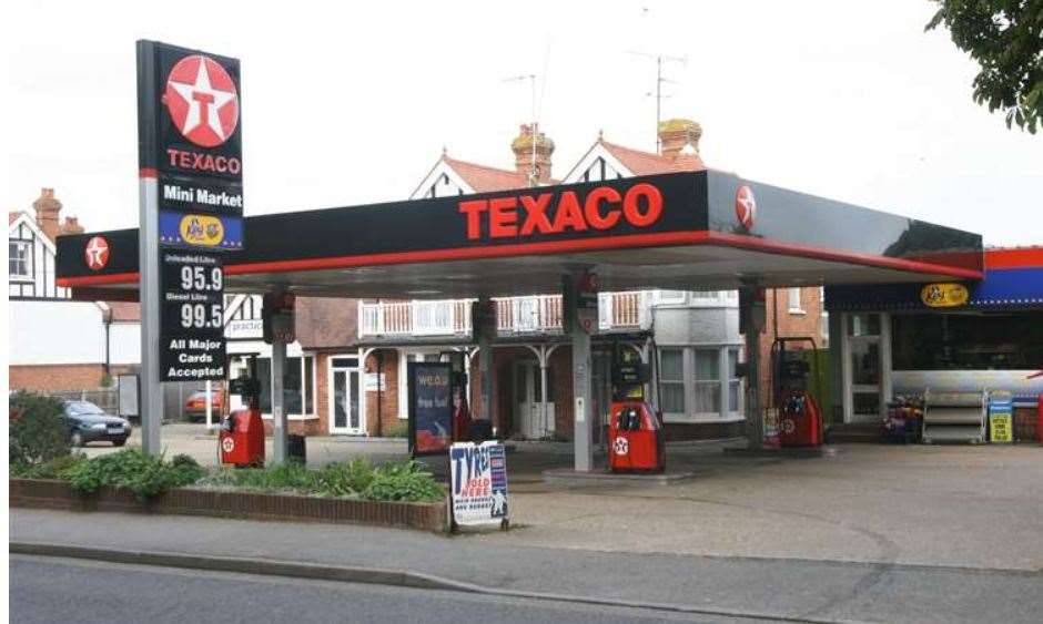 The Texaco petrol station that occupied the site off Staplehurst High Street closed in 2010