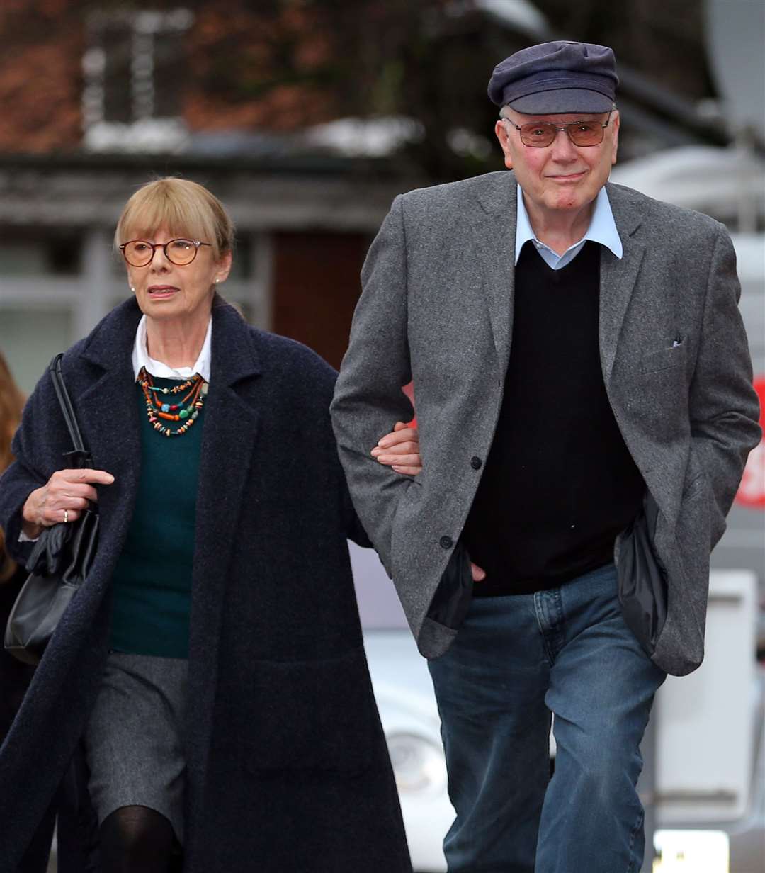 Former Coronation Street actor Kenneth Cope with his wife Renny Lister (Dave Thompson/PA)