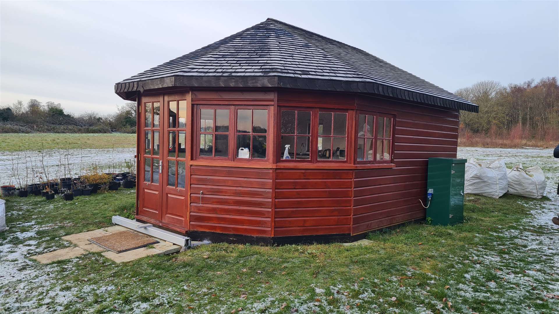 The "offending" building on the Woodland Forestry Ltd site