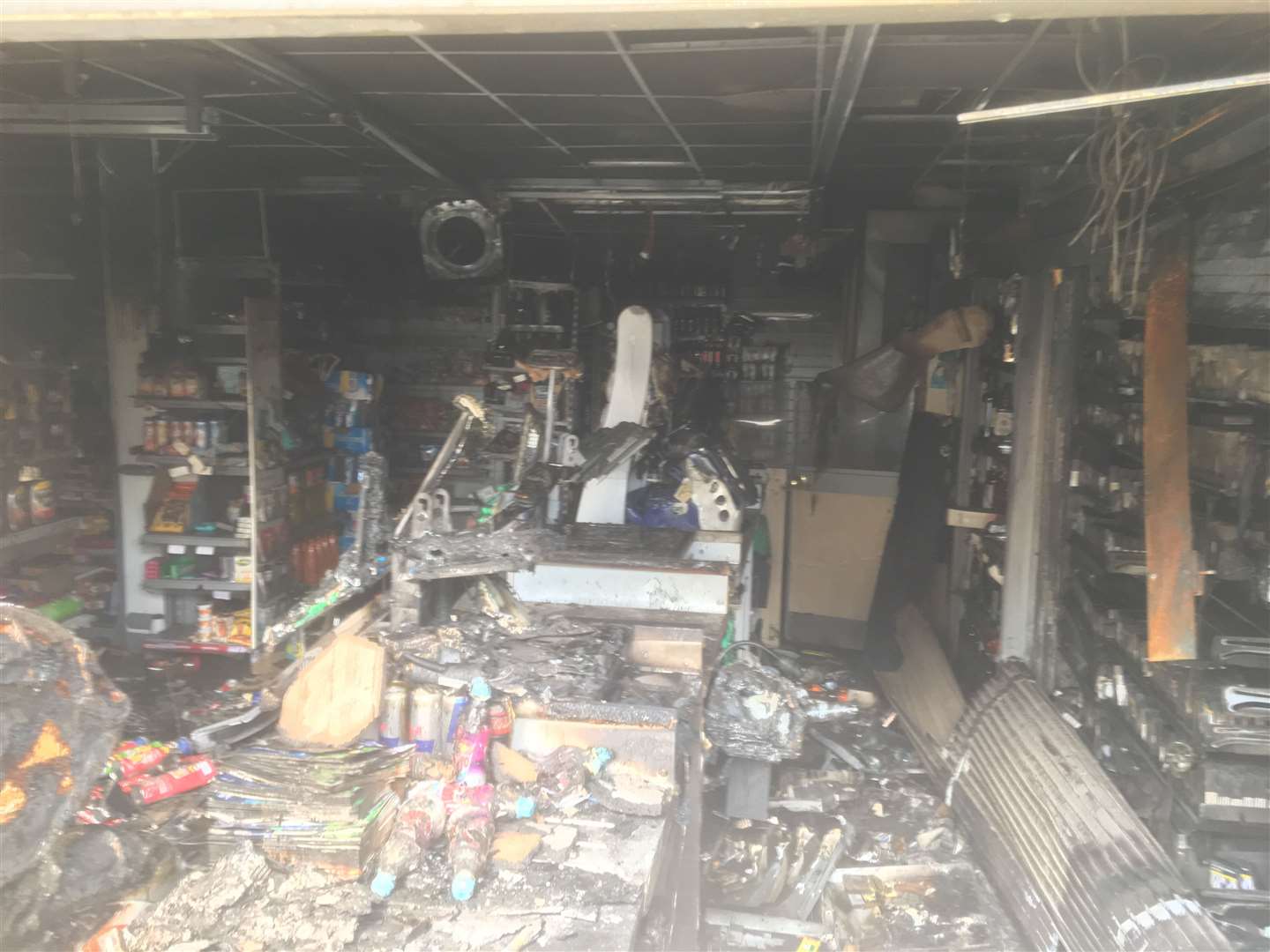 First pictures and video of damage inside Co-op, Upchurch after ...