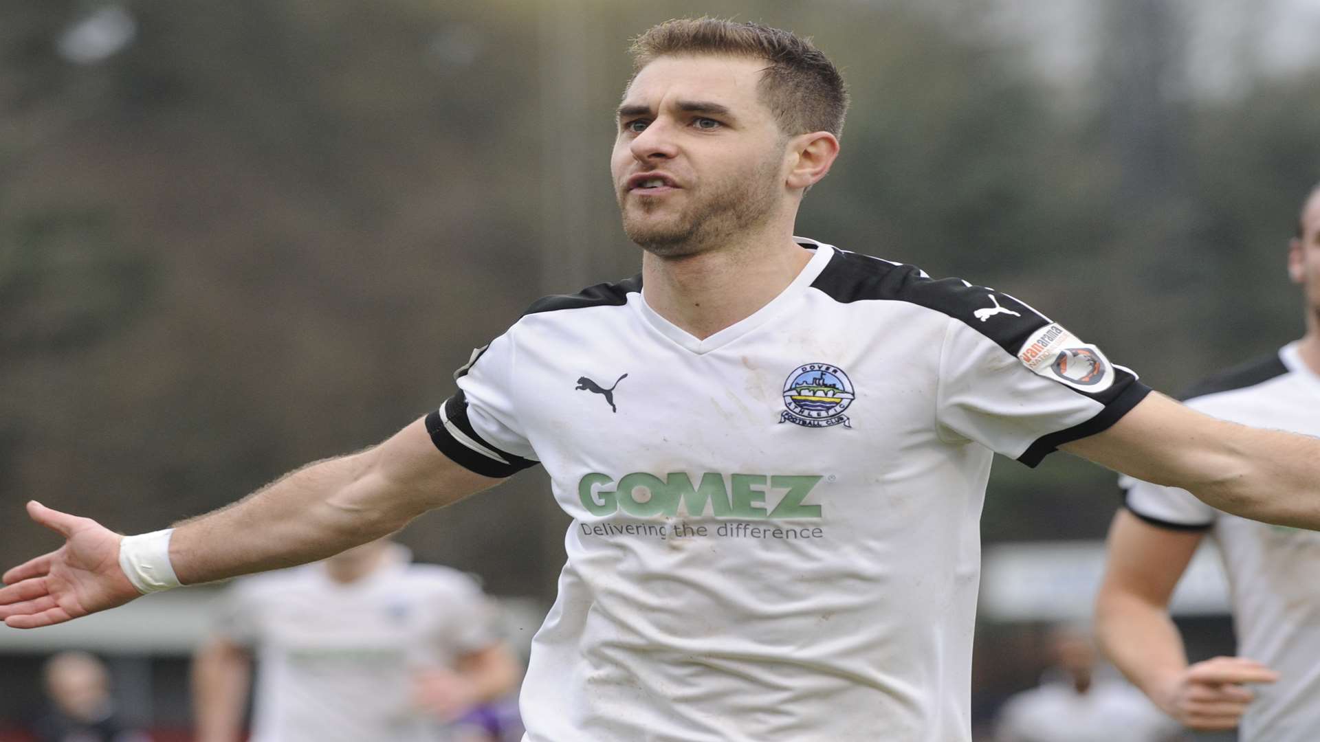 Nicky Deverdics celebrates scoring. Picture: Tony Flashman.