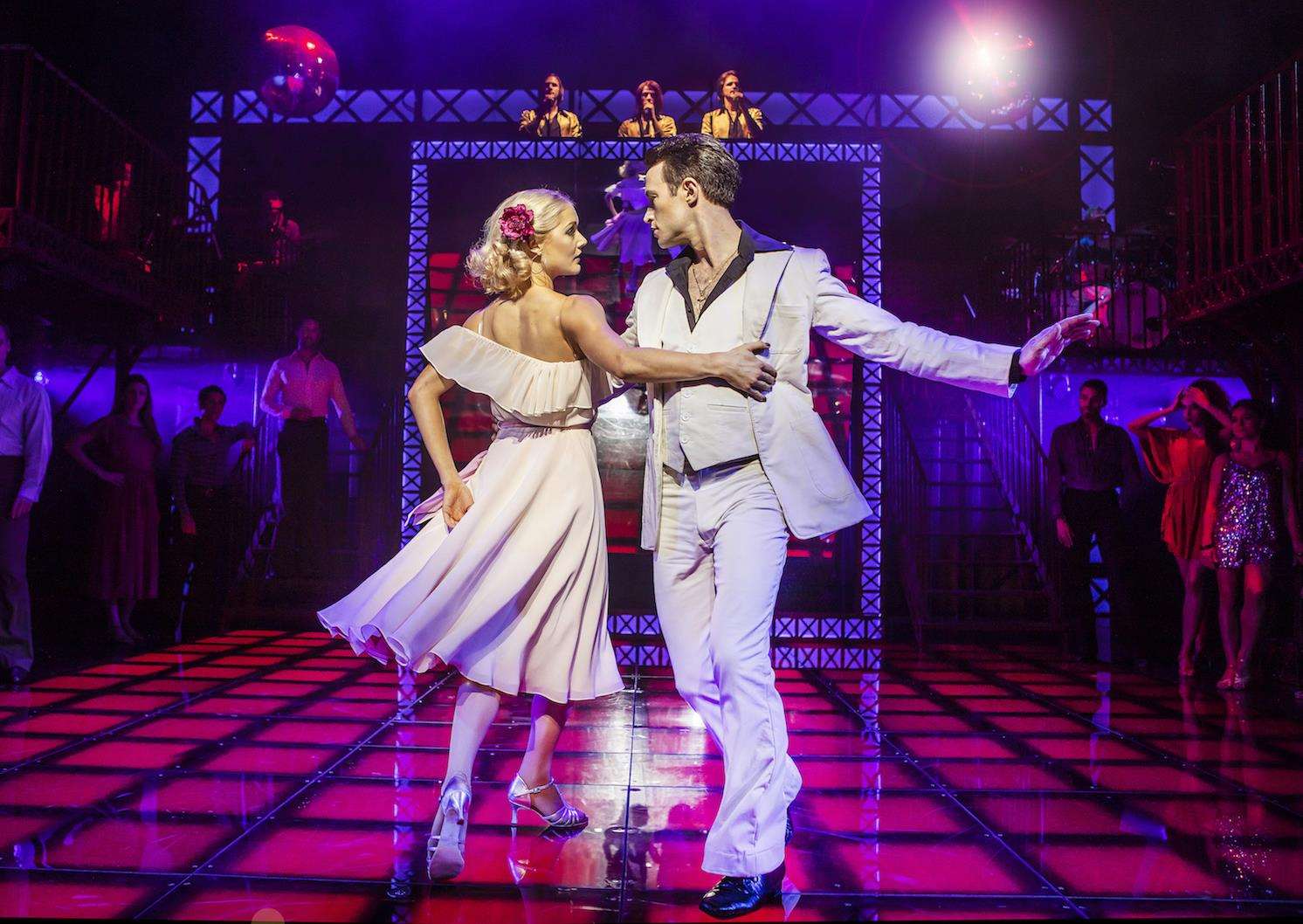 Kate Parr and Richard Winsor in Saturday Night Fever at the Marlowe, Canterbury. Picture: Pamela Raith Photography (6989334)