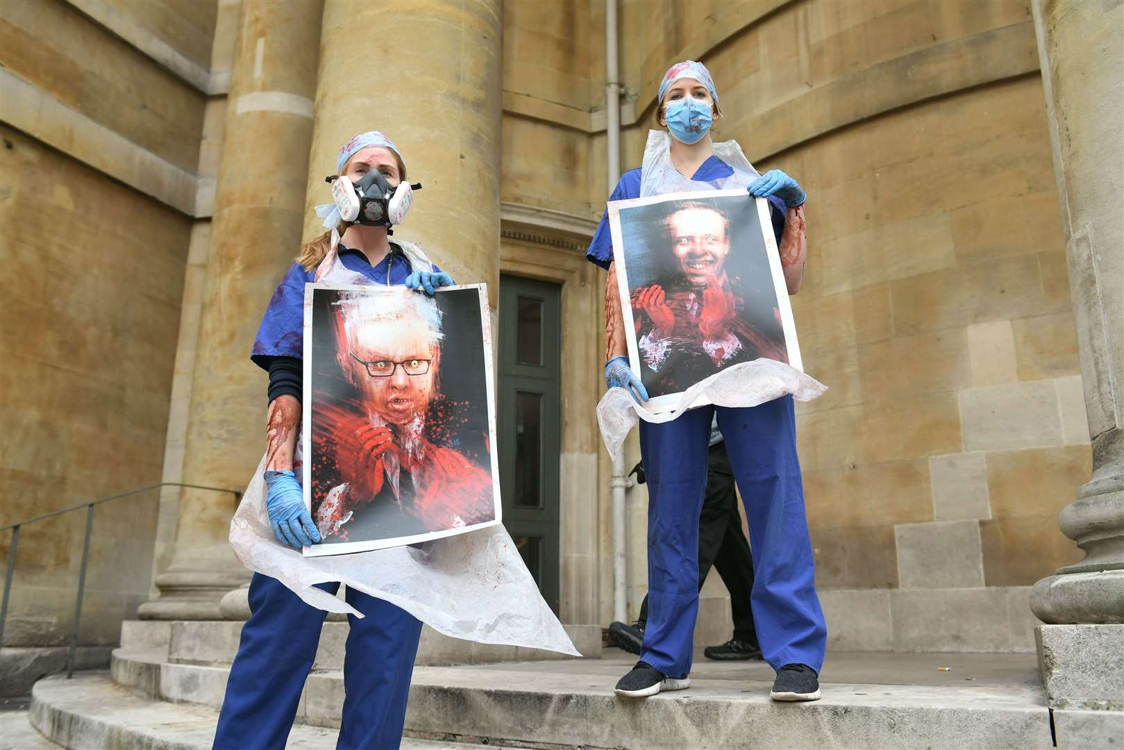 Protesters took aim at Government ministers (Dominic Lipinski/PA)