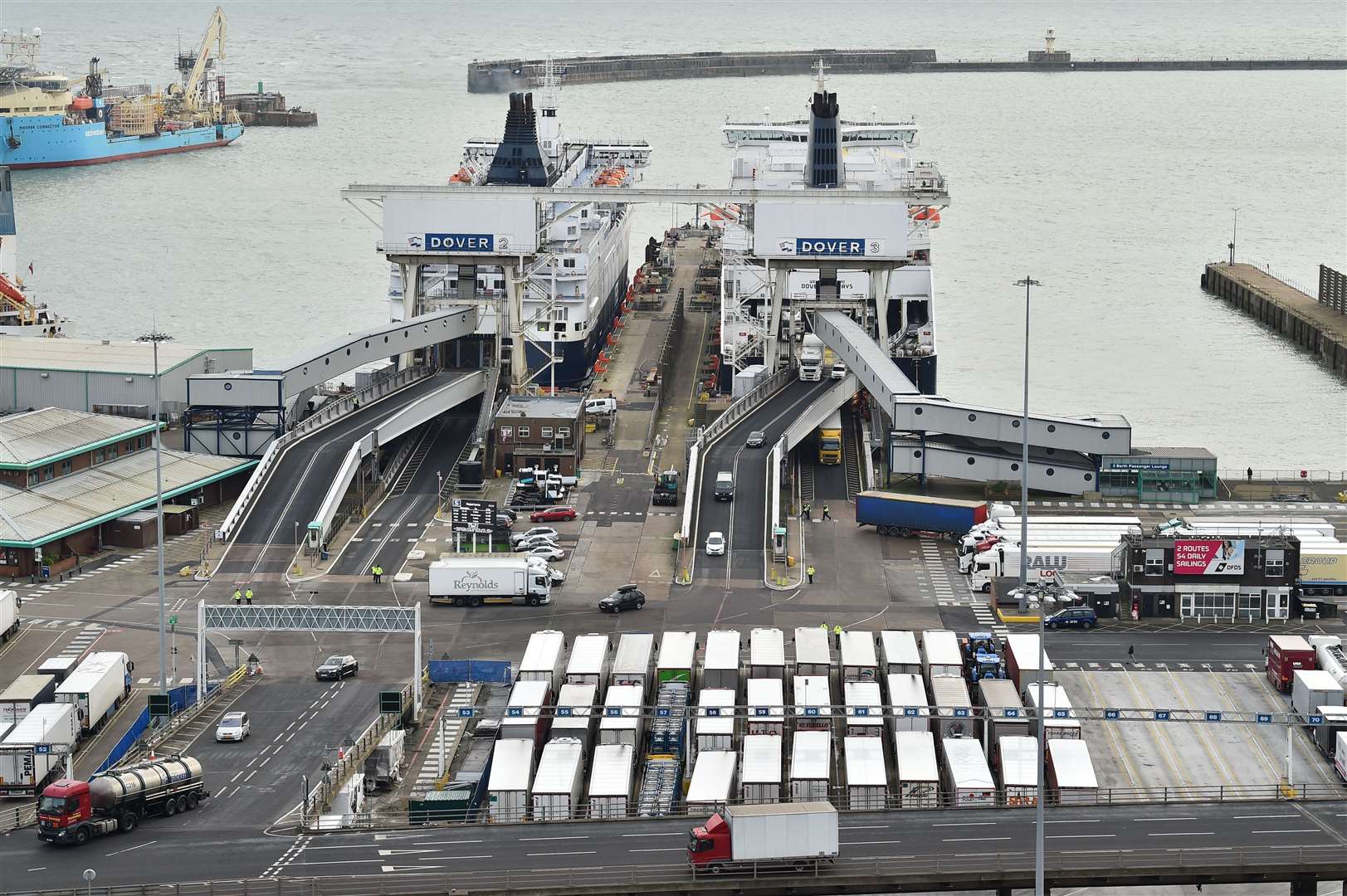 Travel through the Port of Dover will be affected by the ban. Picture: Glyn Kirk/AFP/Getty Images