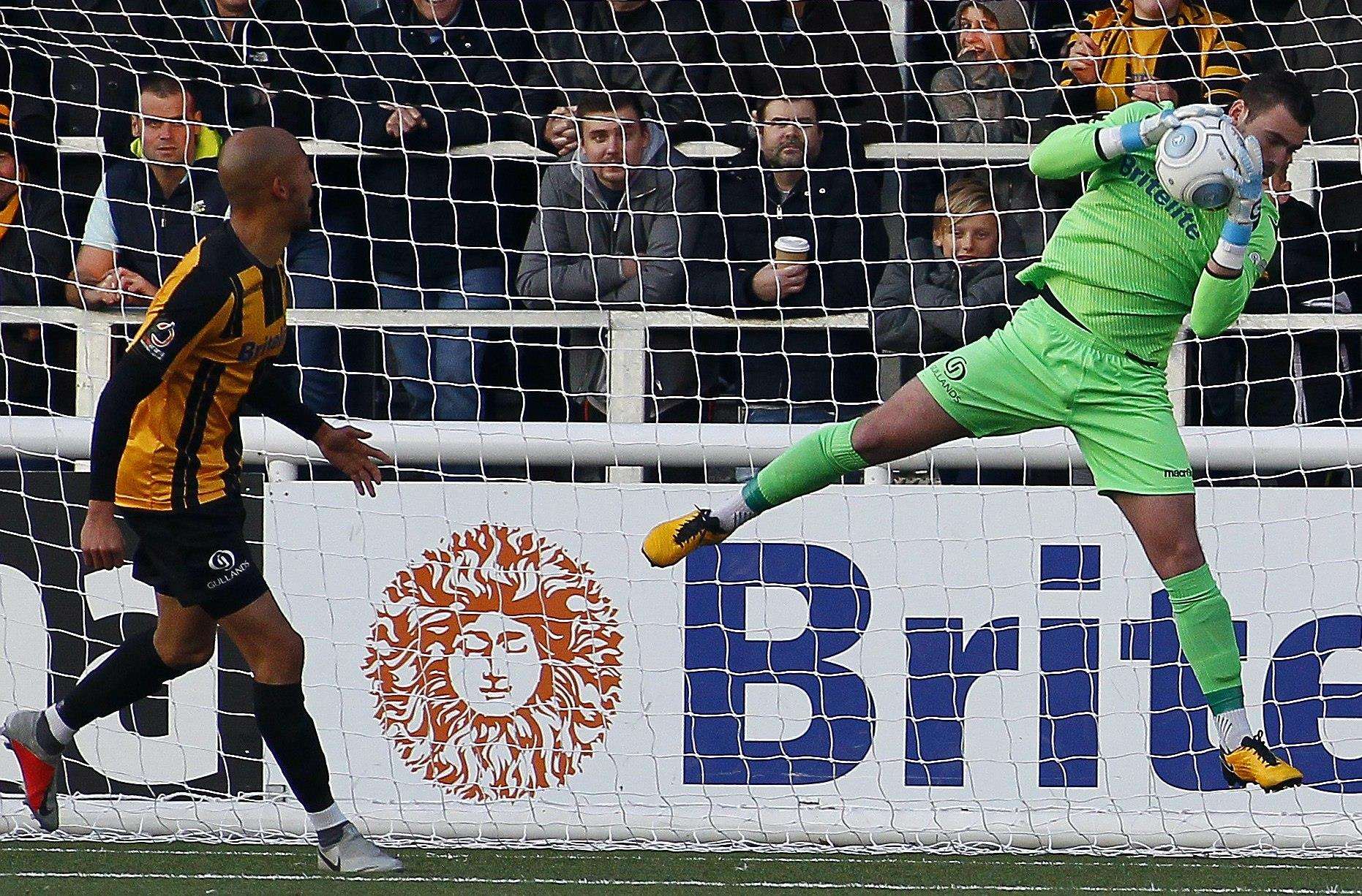 Stones keeper Grant Smith proves a safe pair of hands Picture: Sean Aidan