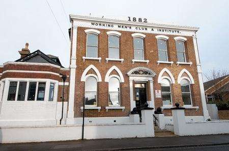 Former Victoria Working Men's Club. Work which has started to convert the club into flats.