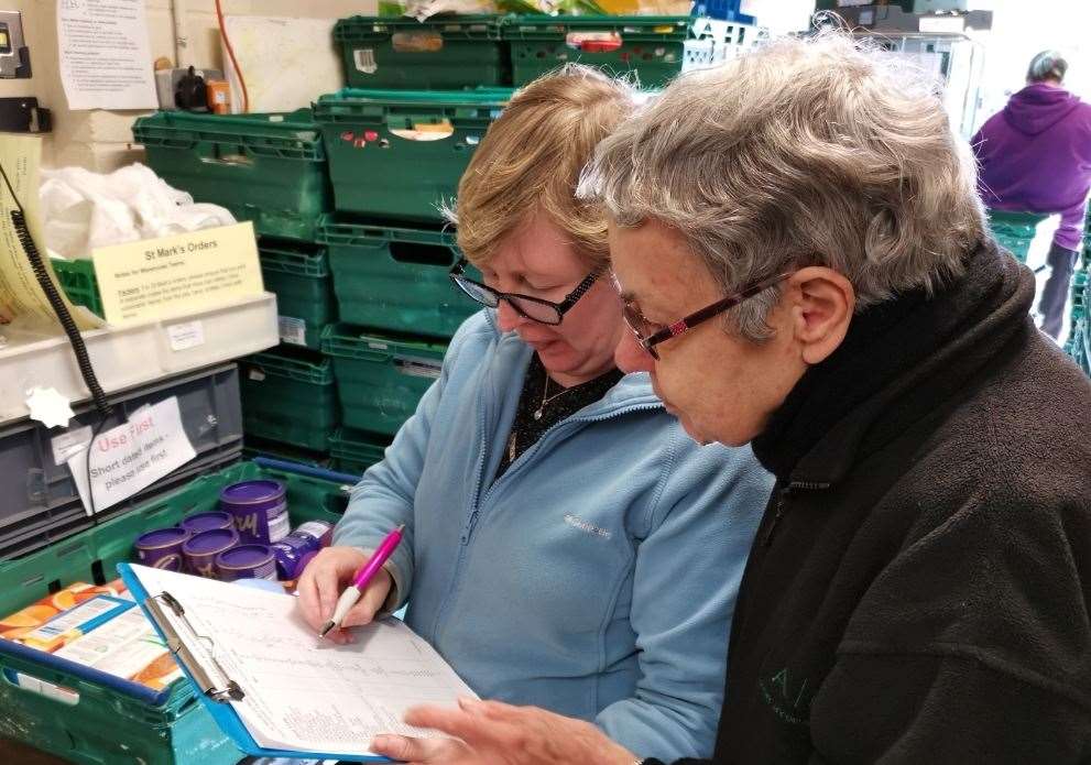 More than 150 volunteers work across the eight food bank centres in Medway