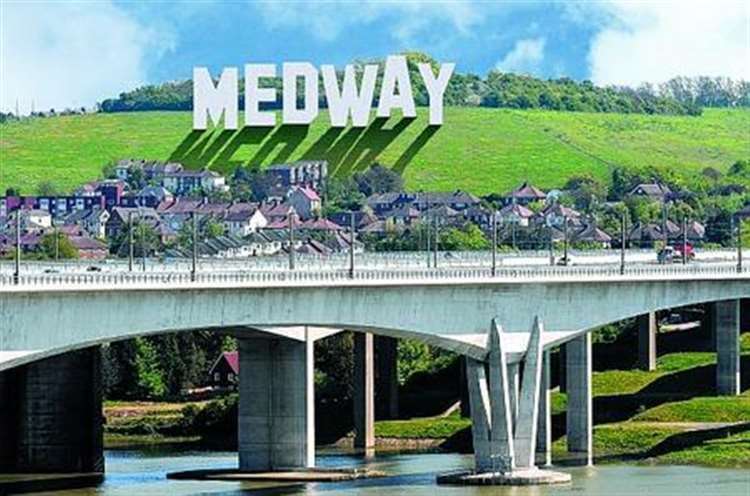 How the MEDWAY sign might have looked