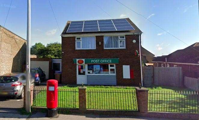 Queenborough's Post Office is based in Main Road. Picture: Google