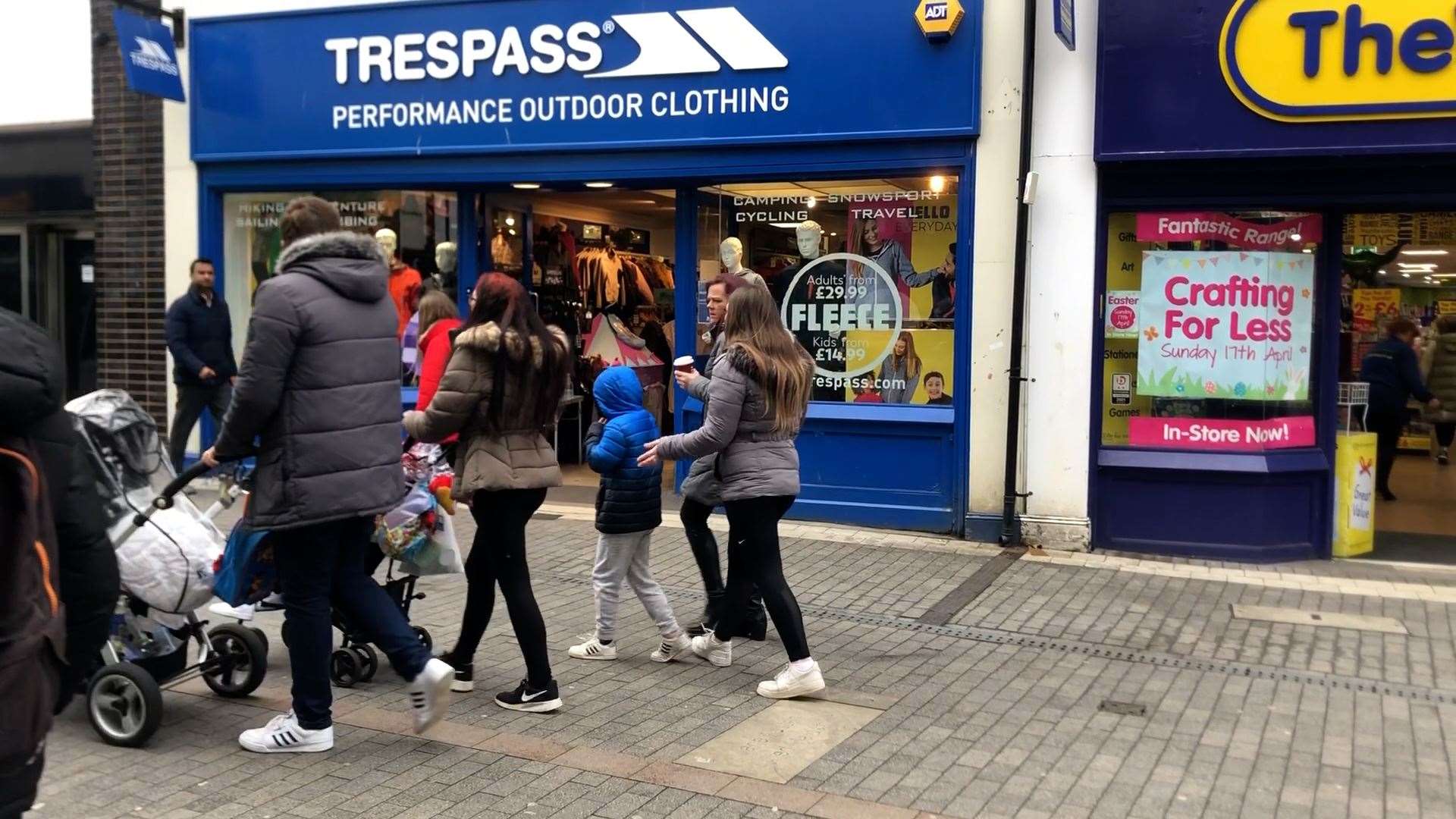 Trespass store, Week Street , Maidstone, where cadets stopped a fire