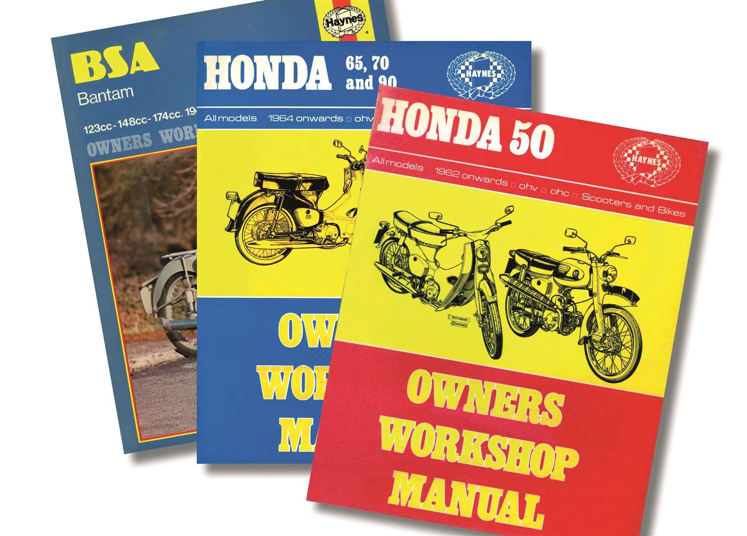 Early Haynes motorcycle manuals