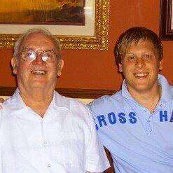 Daniel with his granddad Gethin