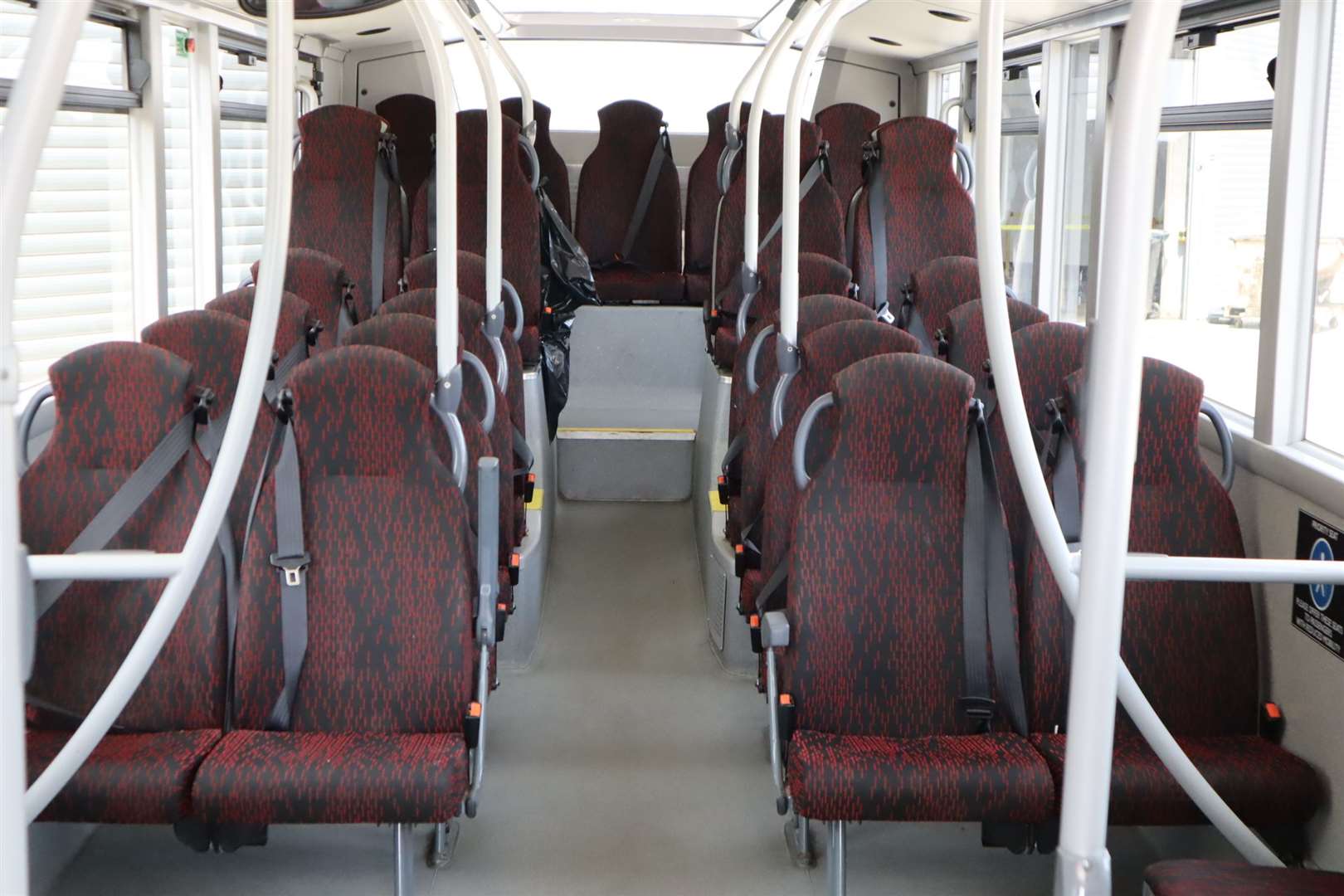 Inside a Travelmasters bus