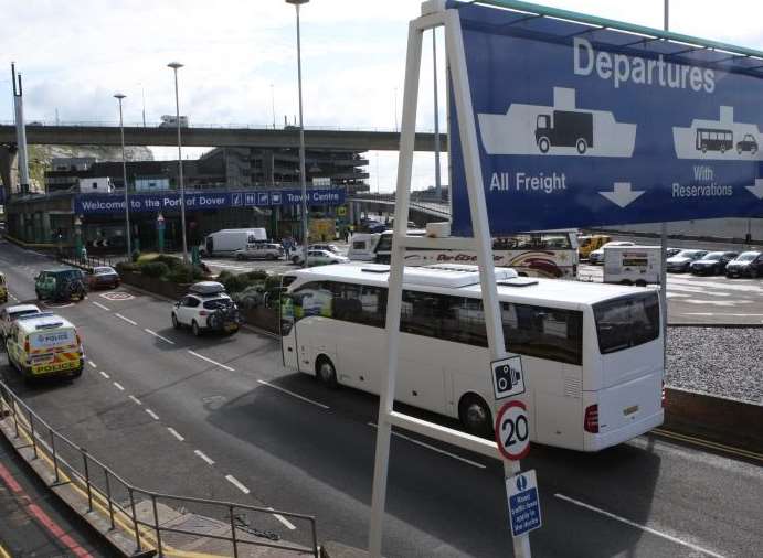 High levels of traffic are expected to pass through the Port of Dover due to closure of the Channel Tunnel