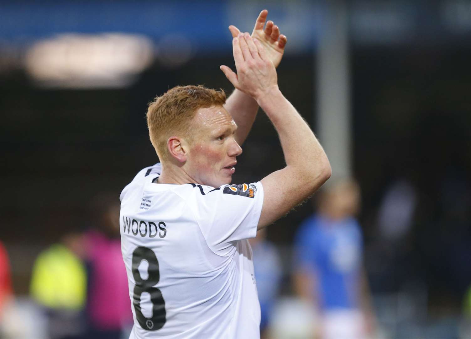 Dover midfielder Michael Woods. Picture: Andy Jones