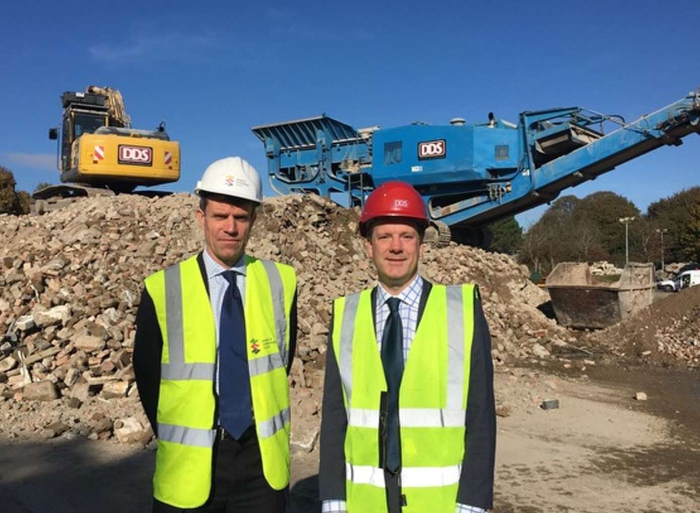MP Charlie Elphicke with DDS Demolition at Connaught Barracks